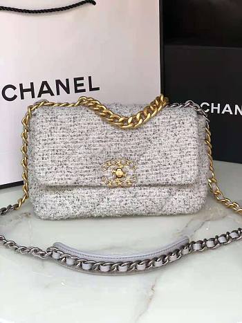 Chanel 19 Tweed Bag - AS1160 - 26cm