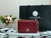 Chanel Woc Wallet On Chain Burgundy - AP2289 - 19cm - 1