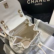  Chanel | Caviar Backpack White - AS1371 - 21.5x24x12cm - 2