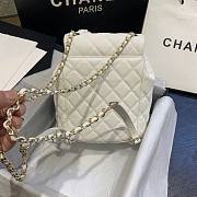  Chanel | Caviar Backpack White - AS1371 - 21.5x24x12cm - 5