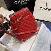  Chanel | Caviar Backpack Red - AS1371 - 21.5x24x12cm - 4