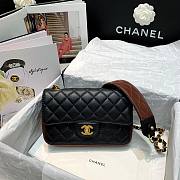 Chanel | Calfskin Flap Bag With Width Strap - AS2229 - 25x8x15cm - 4