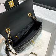 Chanel | Calfskin Flap Bag With Width  Black Strap - AS2229 - 25x8x15cm - 5