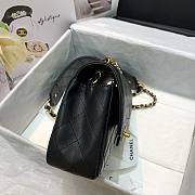 Chanel | Calfskin Flap Bag With Width  Black Strap - AS2229 - 25x8x15cm - 6