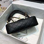 Chanel | Calfskin Flap Bag With Width  Black Strap - AS2229 - 25x8x15cm - 4