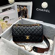 Chanel | Calfskin Flap Bag With Width Strap - AS2228 - 21.5x6.5x13cm - 2