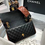 Chanel | Calfskin Flap Bag With Width Strap - AS2228 - 21.5x6.5x13cm - 3