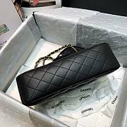 Chanel | Calfskin Flap Bag With Width Black Strap - AS2228 - 21.5x6.5x13cm - 4