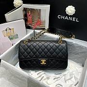 Chanel | Calfskin Flap Bag With Width Black Strap - AS2228 - 21.5x6.5x13cm - 3