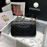 Chanel | Calfskin Flap Bag With Width Black Strap - AS2228 - 21.5x6.5x13cm - 2