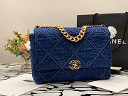 Chanel | Denim Maxi 19 Flap Bag - AS1160 - 30cm - 3