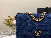 Chanel | Denim Maxi 19 Flap Bag - AS1160 - 30cm - 4