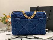 Chanel | Denim Maxi 19 Flap Bag - AS1160 - 30cm - 6