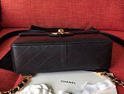 CHANEL | Vintage Black Quilted Lambskin Flap Bag - 28x8x20cm - 2