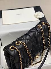 Chanel | Large Calfskin Bubbly Flap Bag Black - AS2234 - 29.5x20x12.5cm - 3