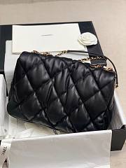 Chanel | Large Calfskin Bubbly Flap Bag Black - AS2234 - 29.5x20x12.5cm - 6