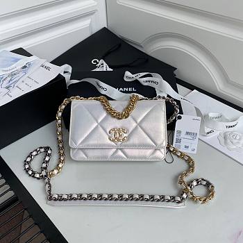 Chanel | 19 Woc Wallet On Chain White- AP0957 - 19cm