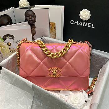 Chanel | 19 Flap Bag Pink- AS1161 - 30cm