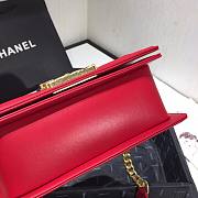 CHANEL | Boy Chanel Small Flap Bag With Handle Red- AS2117 - 20cm - 5