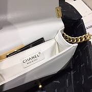 CHANEL | Boy Chanel Small Flap Bag With Handle White- AS2117 - 20cm - 3
