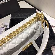 CHANEL | Boy Chanel Small Flap Bag With Handle White- AS2117 - 20cm - 2