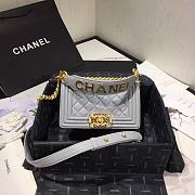 CHANEL | Boy Chanel Small Flap Bag With Handle Cornflower- AS2117 - 20cm - 1