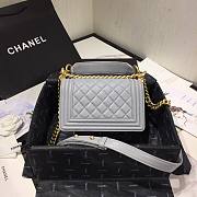 CHANEL | Boy Chanel Small Flap Bag With Handle Cornflower- AS2117 - 20cm - 5