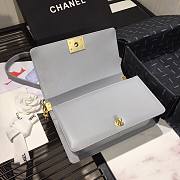 CHANEL | Boy Chanel Small Flap Bag With Handle Cornflower- AS2117 - 25cm - 5
