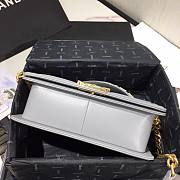 CHANEL | Boy Chanel Small Flap Bag With Handle Cornflower- AS2117 - 25cm - 3