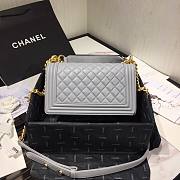 CHANEL | Boy Chanel Small Flap Bag With Handle Cornflower- AS2117 - 25cm - 4