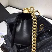 CHANEL | Boy Chanel Small Flap Bag With Handle Black- AS2117 - 25cm - 3