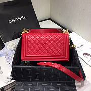 CHANEL | Boy Chanel Small Flap Bag With Handle Red- AS2117 - 25cm - 6