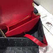 CHANEL | Boy Chanel Small Flap Bag With Handle Red- AS2117 - 25cm - 5