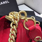 CHANEL | Boy Chanel Small Flap Bag With Handle Red- AS2117 - 25cm - 2