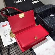 CHANEL | Boy Chanel Small Flap Bag With Handle Red- AS2117 - 25cm - 3