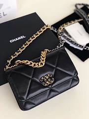 Chanel | 19 Classic Leather Chain Wallet Black - AP0957 - 19x11.5x7cm - 1