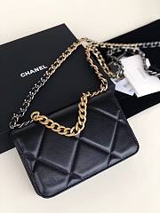 Chanel | 19 Classic Leather Chain Wallet Black - AP0957 - 19x11.5x7cm - 2