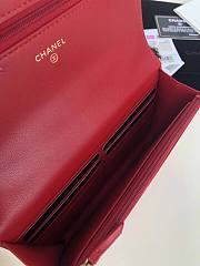 Chanel | 19 Classic Leather Chain Wallet Red - AP0957 - 19x11.5x7cm - 6