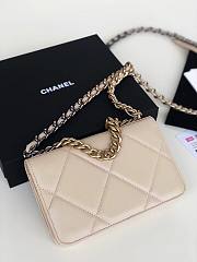 Chanel | 19 Classic Leather Chain Wallet- AP0957 - 19x11.5x7cm - 3