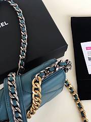 Chanel | 19 Classic Leather Chain Wallet Blue- AP0957 - 19x11.5x7cm - 4