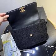 Chanel | 19 Flap Large Black Metallic Tweed Quilted - 30x20x10cm - 4