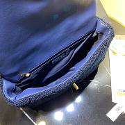Chanel | 19 Flap Large Dark Blue Metallic Tweed Quilted - 30x20x10cm - 2