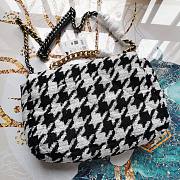 Chanel | 19  Flap Bag in Houndstooth Tweed - 36cm - 5
