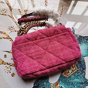 Chanel | 19  Flap Bag Quilted Tweed Pink - 36cm - 5