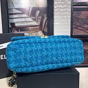 Chanel | 19 Flap Bag Quilted Tweed Blue - 30cm - 6