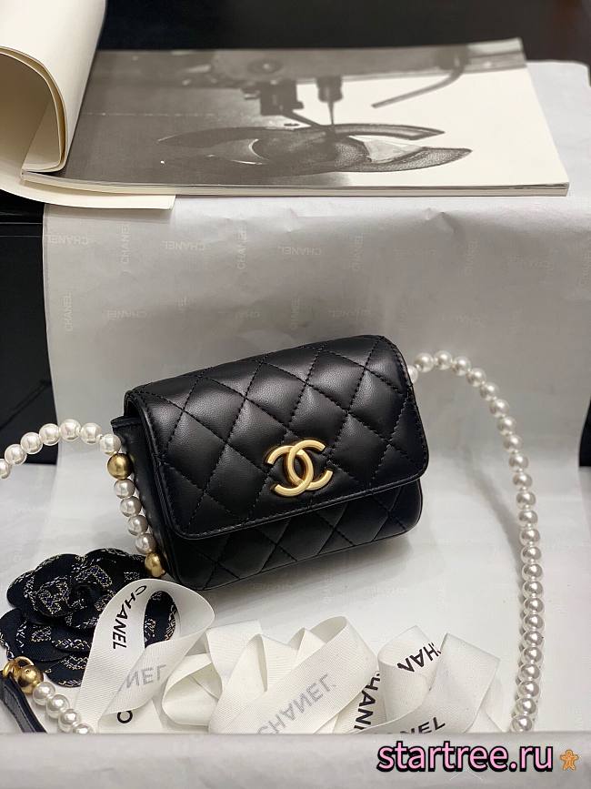 CHANEL | Flap Card Holder With Chain - AP2185 - 12cm - 1