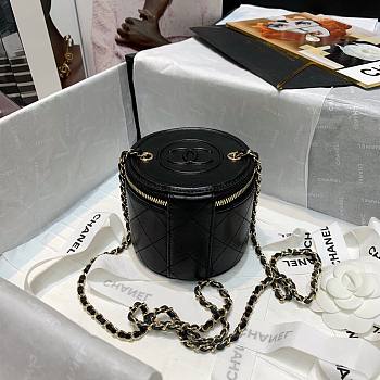 CHANEL | Small Vanity With Chain Black - AP2193 - 9 × 10 × 10 cm