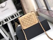 CHANEL | Mini Flap Bag Beige Lambskin- A35200 - 17cm - 6