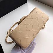 CHANEL | Mini Flap Bag Beige Lambskin- A35200 - 17cm - 4