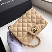 CHANEL | Mini Flap Bag Beige Lambskin- A35200 - 17cm - 2